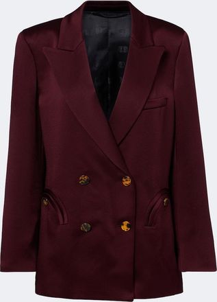 Blaz&eacute; Milano Blaz&eacute; Milano Everynight double-breasted satin blazer