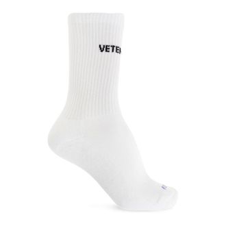 VETEMENTS Ondergoed, Heren, Wit, XS, Katoen, Cotton Logo Sokken