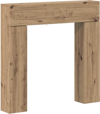 vidaXL Marco De Chimenea Roble Artisan 102 X 18 X 100,5 Cm Vidaxl