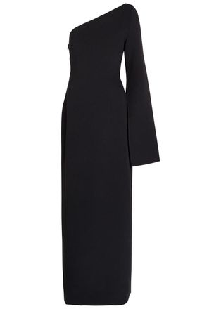 Solace London Alina One-shoulder Crepe Maxi Dress - Black - 16 (UK16 / XL)