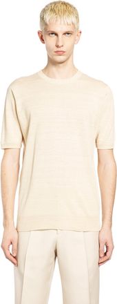 Lardini Silk Knit Short Sleeve T-Shirt