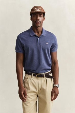 GANT Men Regular Fit Polo Shirt (XXXL) DK JEANSBLUE MELANGE