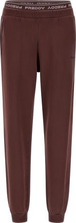 Freddy Pantaloni joggers in felpa invernale con elastico logato