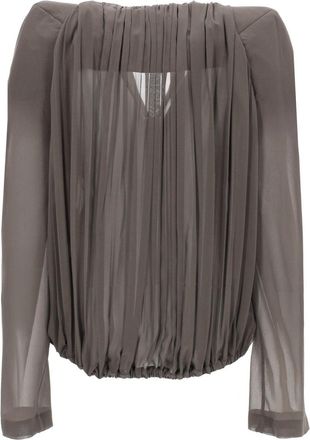 Rick Owens Silk and Cotton Jacket - Beige