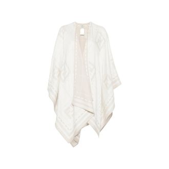 Fendi Geometric-patterned Cape