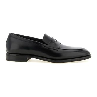 Santoni Heren, Schoenen, Zwart, Maat: 43 EU Leer