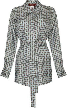 Max Mara Printed Silk Boccale Shirt