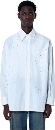 Maison Margiela Heren, Overhemden, Wit, Maat: XL Katoen