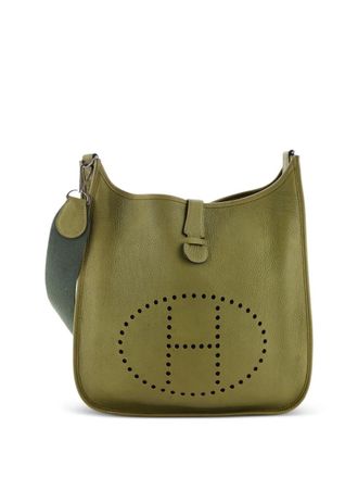 Herm&egrave;s Borsa a tracolla Evelyne Bag Gen II Clemence GM - Verde