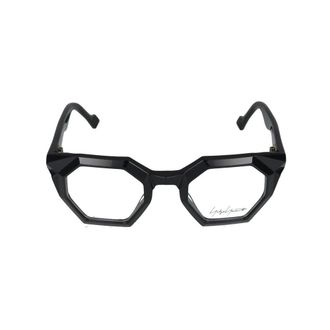 Yohji Yamamoto Glasses, unisex, Black, Size: 47 MM Look 011 Eyeglasses