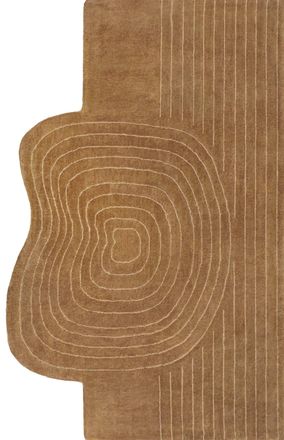 Jonathan Y Designs Retro Bohemian Abstract Striped Handwoven Wool Light Brown/Beige Area Rug