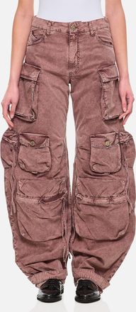 The Attico Fern Long Trousers Natural Marble