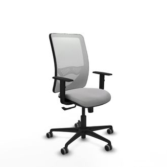 Piqueras y Crespo Silla De Oficina Piqueras Y Crespo Moderna Negro Cuero Sint&eacute;tico