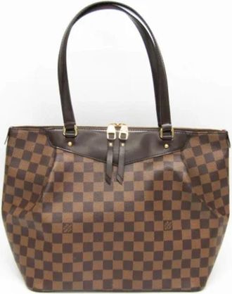 Louis Vuitton Tweedehands Canvas Louis Vuitton tassen - Dames - Vintage Shopper - Bruin - ONE Size - Vintage
