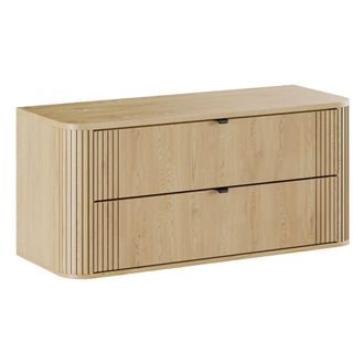 Petits Meubles Mueble bajo lavabo 120cm encimera paneles de melamina y mdf roble