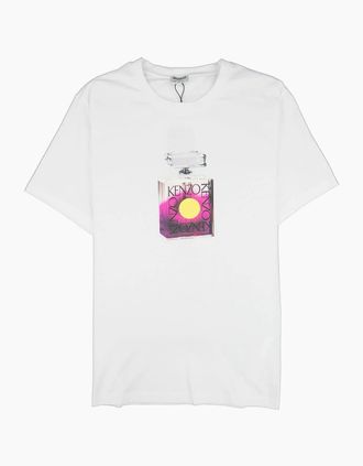Kenzo Mens Kenzo Hypereal Perfume T-shirt White - Size: 36