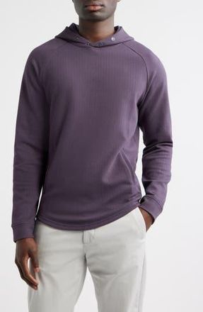 Swannies Luke Hooded Cotton Blend Performance Pullover in Plum at Nordstrom Rack, Size Xx-Large