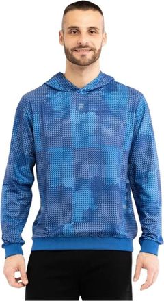 Fila Sweatshirts & Hoodies - Heren - Hoodies - Blauw - L - Polyester - Hoodies & sweatvesten