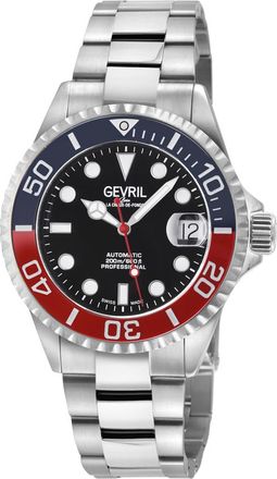 Gevril Group Wall Street Automatic Black Dial Mens Watch 4769B