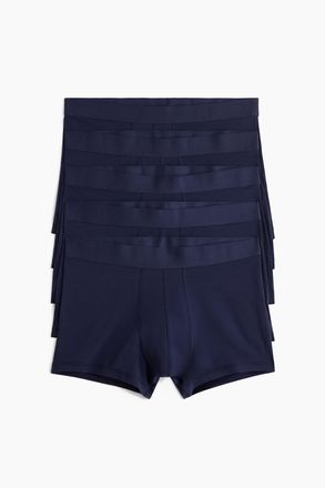 H&M 5er-Pack Kurze Trunks mit Lycra - Marineblau