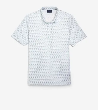 Cole Haan Mens Cobbler Polo Shirt - White Size Medium