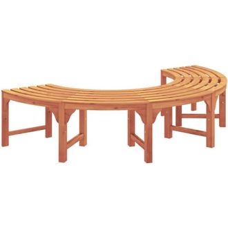 vidaXL Banco De &Aacute;rbol Marr&oacute;n 160 X 160 X 45cm