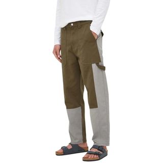 Benetton Heren, Jeans, Groen, Maat: XL Katoen