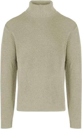Bomboogie Maglione a collo alto a coste - - Knitwear - Uomo - Beige - L