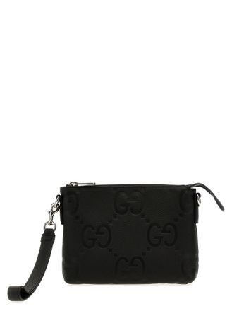 Gucci Black Jumbo GG crossbody bag