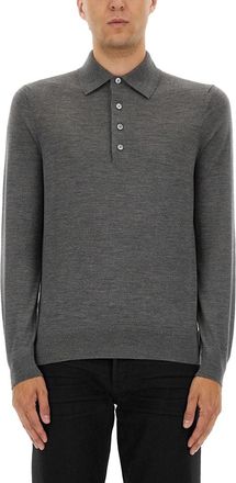 Tom Ford Fine Merino Virgin Wool Polo Shirt-Uomo