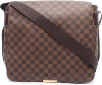 Louis Vuitton Pre-owned Vintage Canvas Crossbody - Dames - Vintage Schoudertas - Bruin - ONE Size - Leer - Vintage