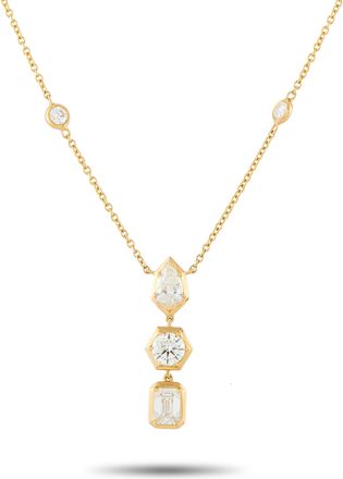 Luxury Bazaar 18K Yellow Gold 2.75ct Diamond Necklace ANK-19793-Y