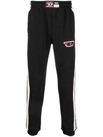 Diesel Pantaloni sportivi con applicazione - Nero
