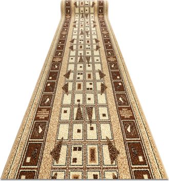 RugsX Rugsx - Alfombra De Pasillo Bcf Jetta Dzeta Beige 120 Cm Beige 120x1050 Cm
