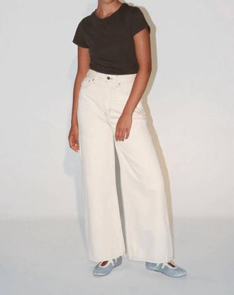 &Eacute;tica Marley Ultra High Rise Baggy Pants In Parchment