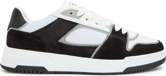 Cleens Lay Up Panelled Leather Sneakers - Black And White - 8.5 (IT42.5 / UK8.5)