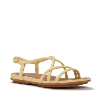 FitFlop Gracie Leather Strappy Sandals in Blonde at Nordstrom, Size 11