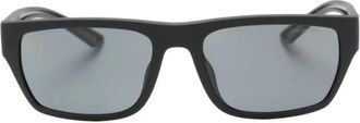 Emporio Armani Sunglasses, unisex, Black, Size: ONE SIZE Rectangle Frame Sunglasses