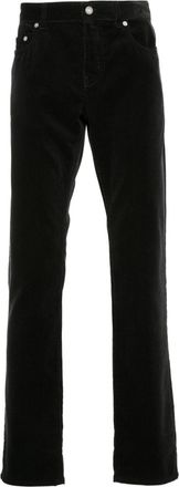 Saint Laurent slim-cut corduroy trousers - men - Cotton/Bos Taurus - 30 - Black