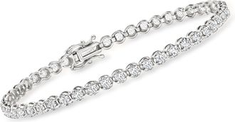 Ross-Simons Diamond Tennis Bracelet in 14kt White Gold