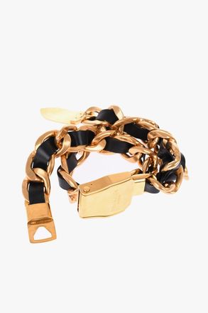 Balmain Cintura in Pelle a VIta Bassa con Catena Balmain