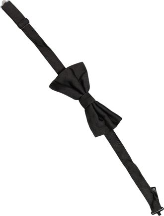 Dolce & Gabbana Silk Pre-Tied Bow Tie - Black