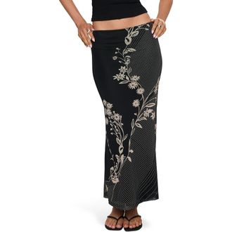 Princess Polly Dreamers Floral Mesh Maxi Skirt in Multi Floral at Nordstrom, Size 0