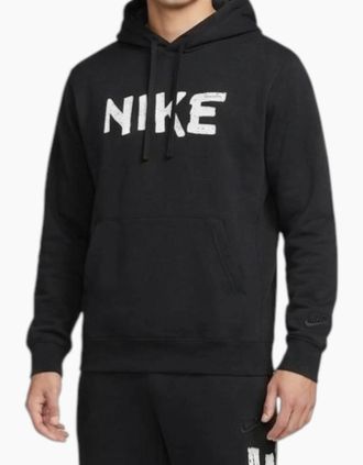 Nike Mens Nike Mens DQ2349 Hoddie Graphic Top - Black - Size: 36