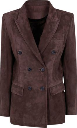 Seventy Double-Breasted Structured Tailored Blazer
