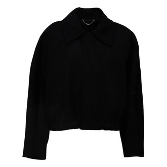 Victoria Beckham Arden Bomberjack - Dames - Jassen - Zwart - Maat: XS Wol