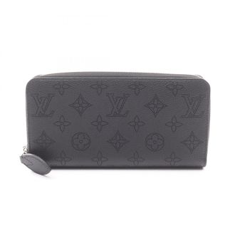 Louis Vuitton Black Noir Leather Long Wallet (Bi-Fold) (Pre-Owned)