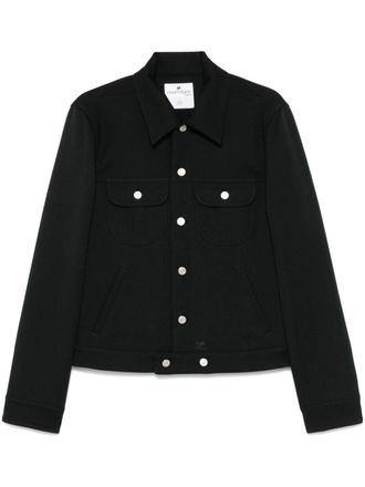 Courr&egrave;ges twill trucker jacket - Black