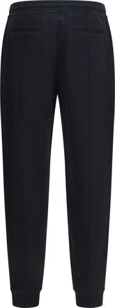 Brunello Cucinelli Mens Jogging Pants Cotton-Blend Black Trousers