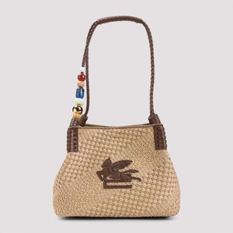 Etro Libra S Rafia Shoulder Bag